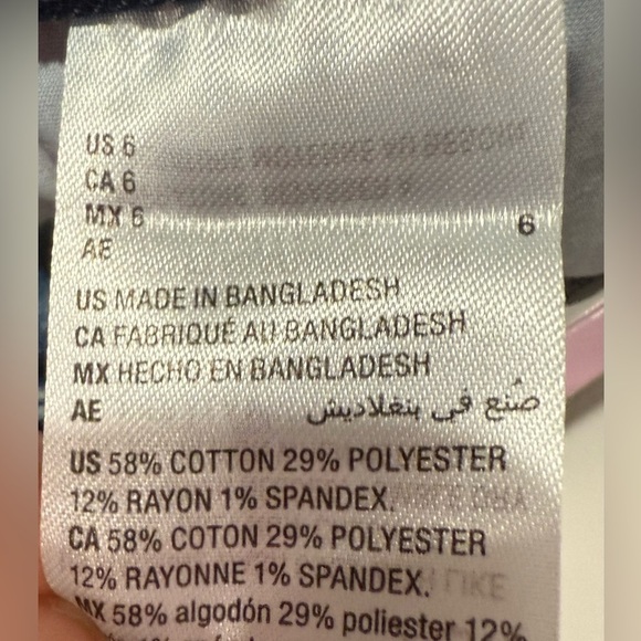 Style & Co Women Dip Dyed High Rise Natural Straight Jeans Blue Ombre Size 6 - Picture 6 of 12